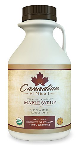 CANADIAN FINEST Maple Syrup | #1 Rated Maple Syrup on Amazon - 100% Pure Certified Organic Maple Syrup from Family Farms in Quebec, Canada