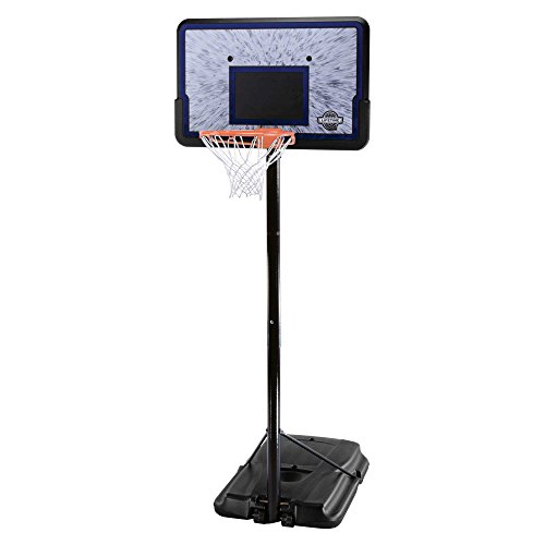 Lifetime 1221 Pro Court Height Adjustable Portable Basketball System, 44 Inch Backboard