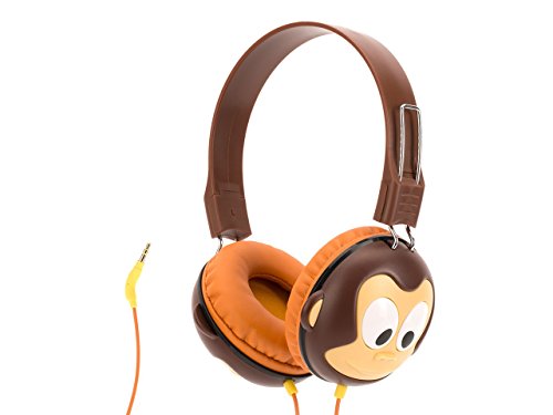 Griffin Volume-Limiting Monkey KaZoo MyPhones Headphones - Over the Ear Headphones for Kids