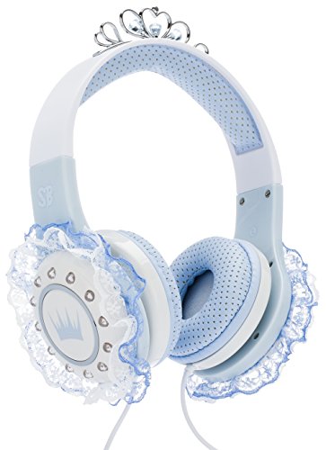 SoundBeast Ice Queen Kid's Headphones - Princess Winter Snow Themed - Volume-Limited, Safe For Children