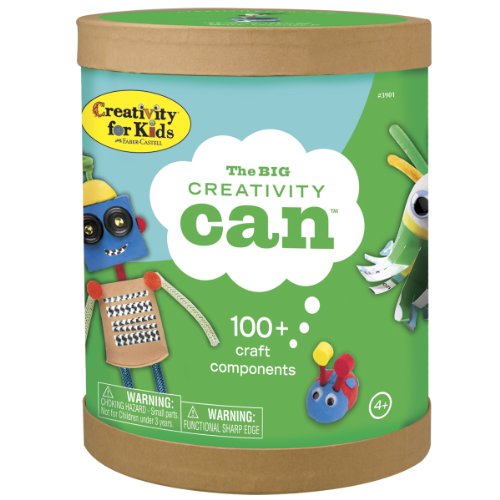 Creativity for Kids The Big Creativity Can - Open Ended Fun, 100+ Craft Components