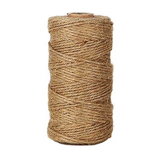 KINGLAKE 300 Feet Natural Jute Twine Best Arts Crafts Gift Twine Christmas Twine Industrial Packing Materials Durable String for Gardening Applications