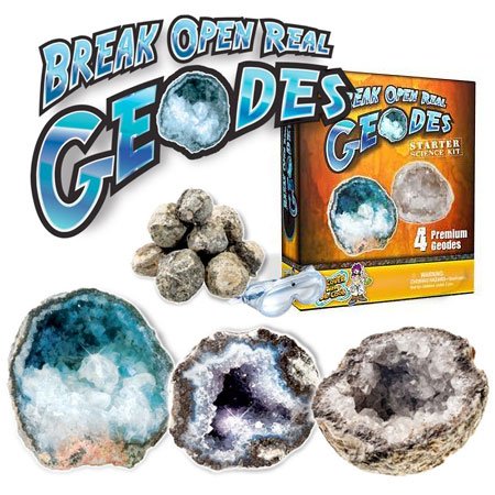 Break Open Real Geodes Starter Science Kit, Teaching Toys, 2017 Christmas Toys