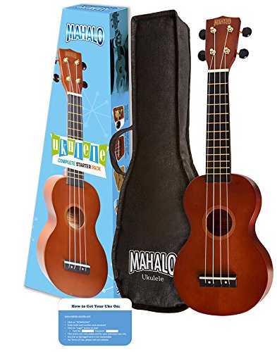 Mahalo Rainbow Series Soprano Ukulele Starter Pack (Amazon Exclusive)