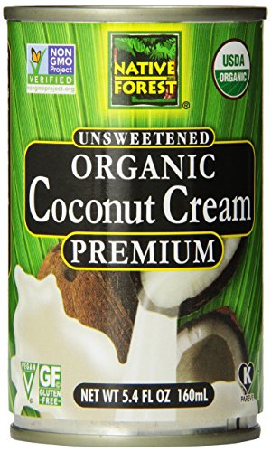 Native Forest Organic Premium Coconut Cream, Unsweetened, 5.4 Ounce (Pack of 12)