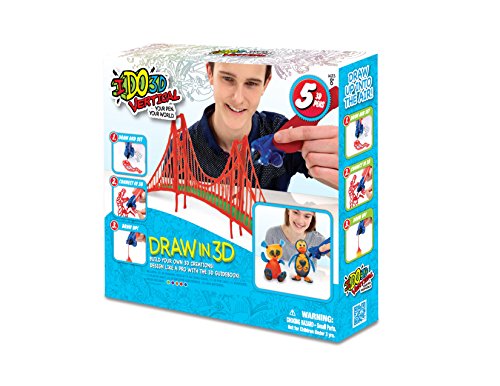 IDO3D Vertical Five Pen Art Set with 3D Vertical Light