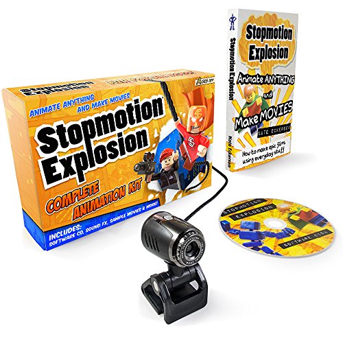 Stopmotion Explosion: Complete Stop Motion Animation Kit with HD Camera and Book for Windows PCs & Apple Mac OS X
