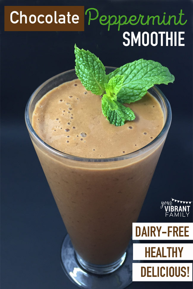 Having a serious chocolate craving? I mean a really intense one? It's easy to find relief... except when you're eating a healthy diet (and you're avoiding dairy). Tricky, right? What's a certified chocoholic to do? Enter this Chocolate Peppermint smoothie--rich, smooth and full of deep chocolatey flavor. Plus the hint of real peppermint (from pure Peppermint essential oil!) makes this healthy treat PURE HEAVEN. Get the recipe!